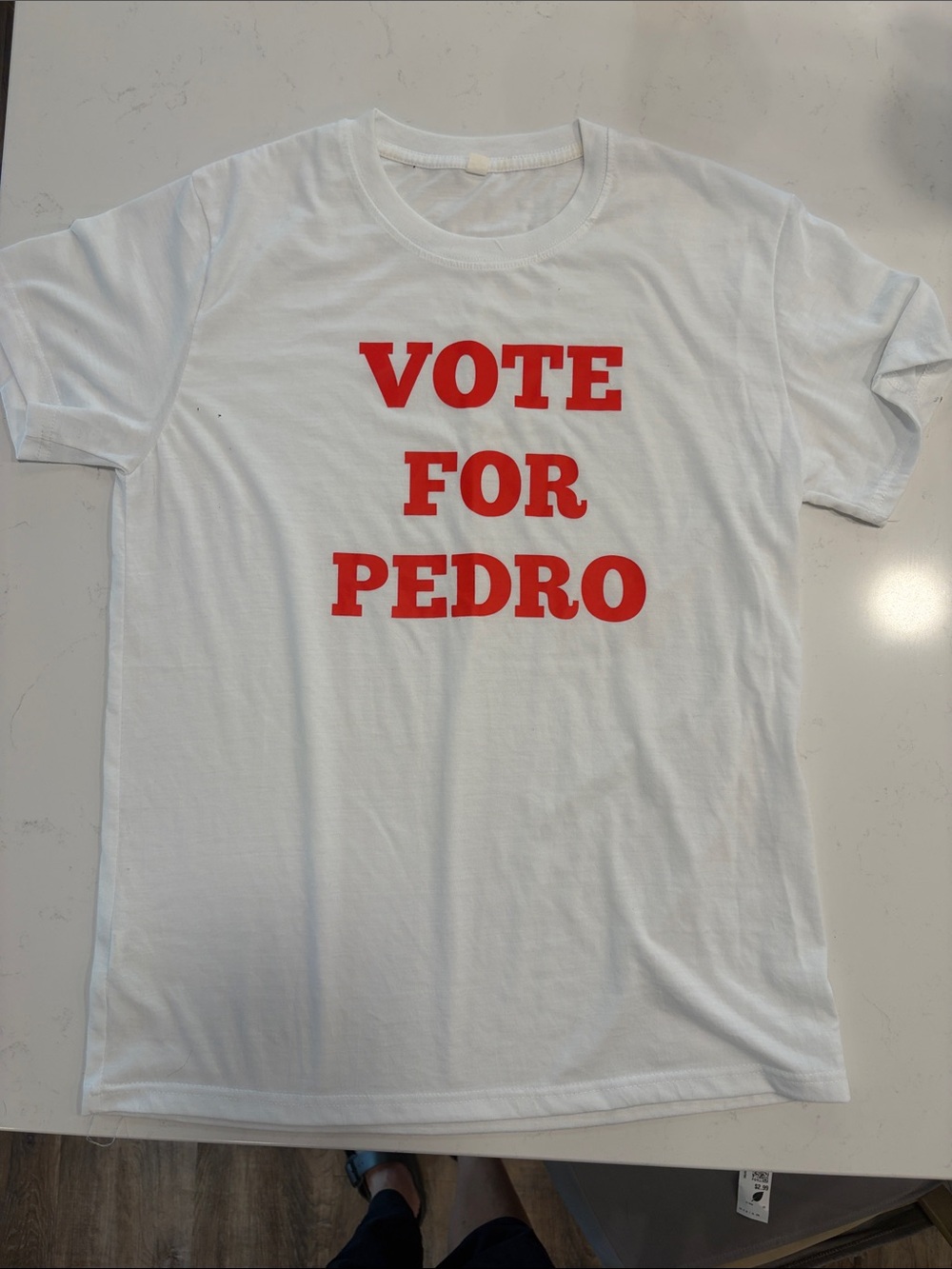 Vote for Pedro Red Graphic T‑Shirt size M